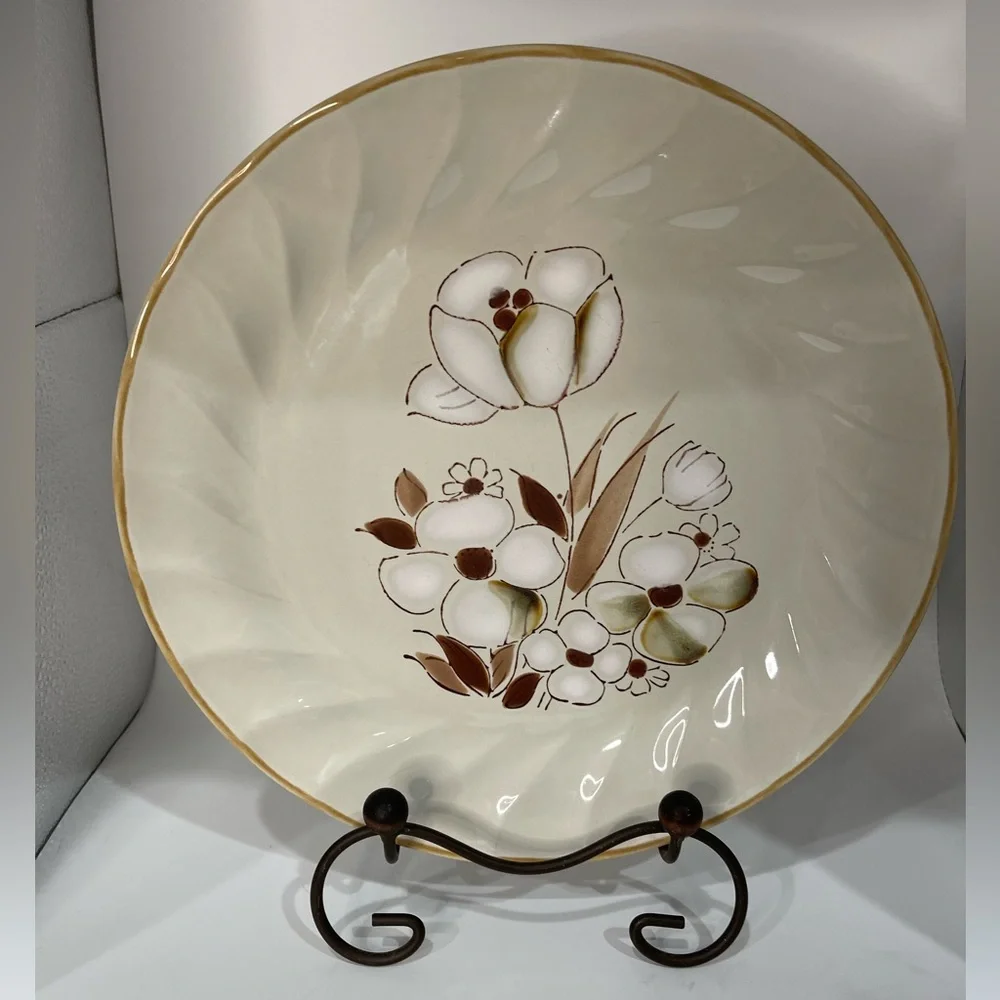 Felicity Sculptura Hearthside Stoneware Dinner Plates 10.5 in Set of 2 Vintage